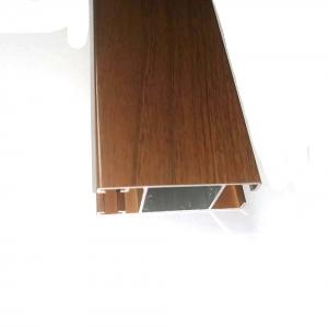 Best 2.0mm Thickness 6063 Wood Grain Aluminium Profiles For Windows And Doors wholesale