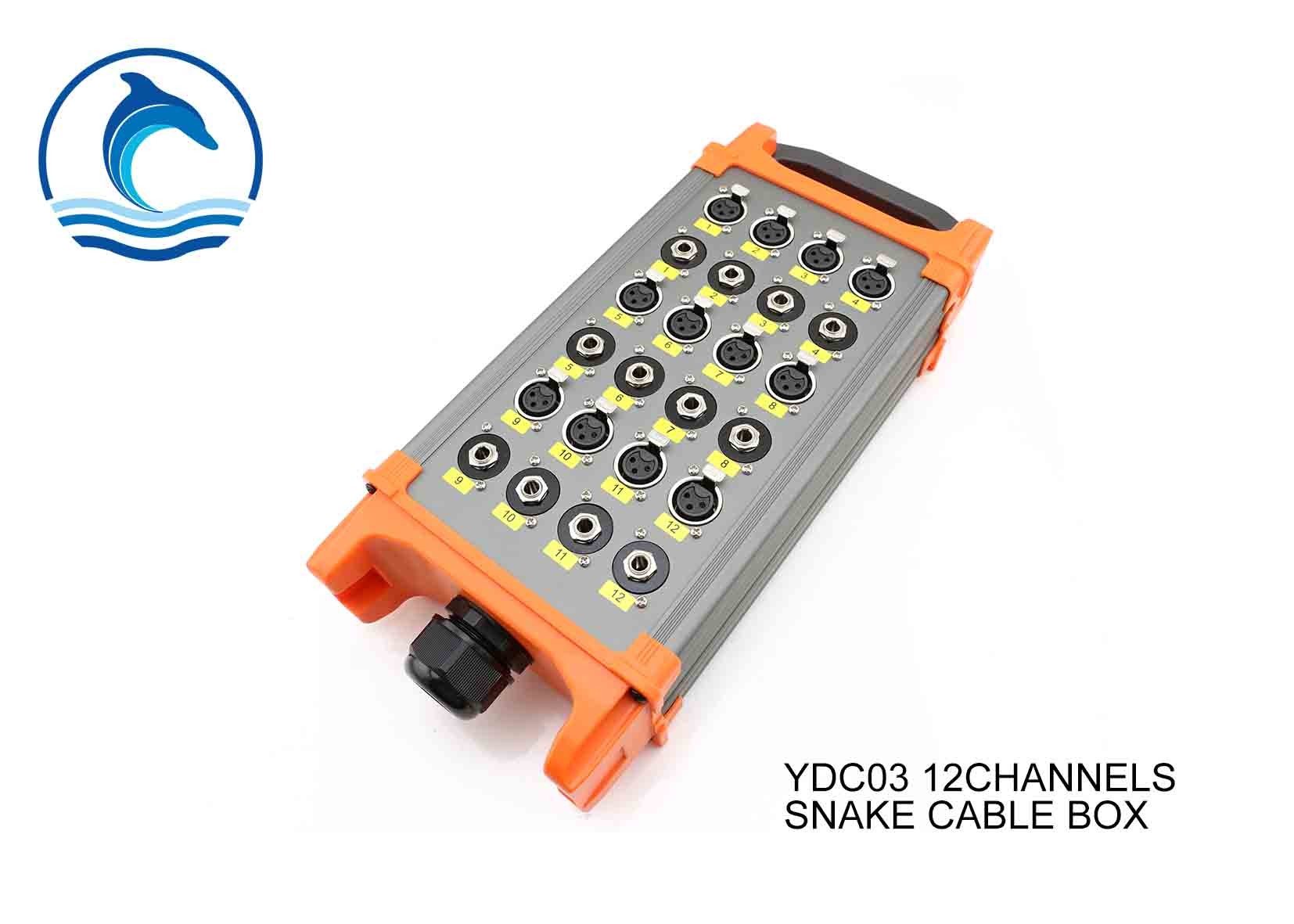 Best 12 Channels Multi Audio Snake Cable Box YDC03 XLR Sends And 1/4 In TRS Returns wholesale