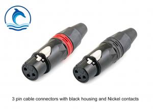 Best CL-3FXB 3 Pin XLR Audio Connector Female Audio Cables And Connectors wholesale