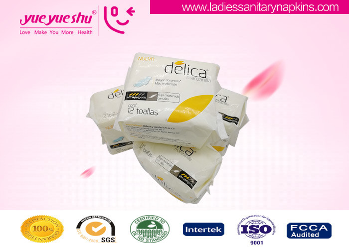 Best Super Absorbency Organic Cotton Sanitary Napkin 240mm Day Use With Negative Ion wholesale