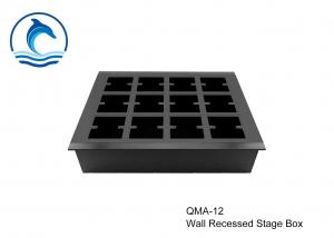 Best QMA-12 48 Sockets Recessed Outlet Box , Surface Mount Floor Box With Twelve 86 Panels wholesale