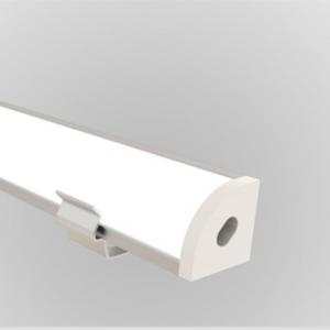 Best Surface Mounted Small LED Corner Extrusion 8*8mm Aluminium Channel With Cover wholesale