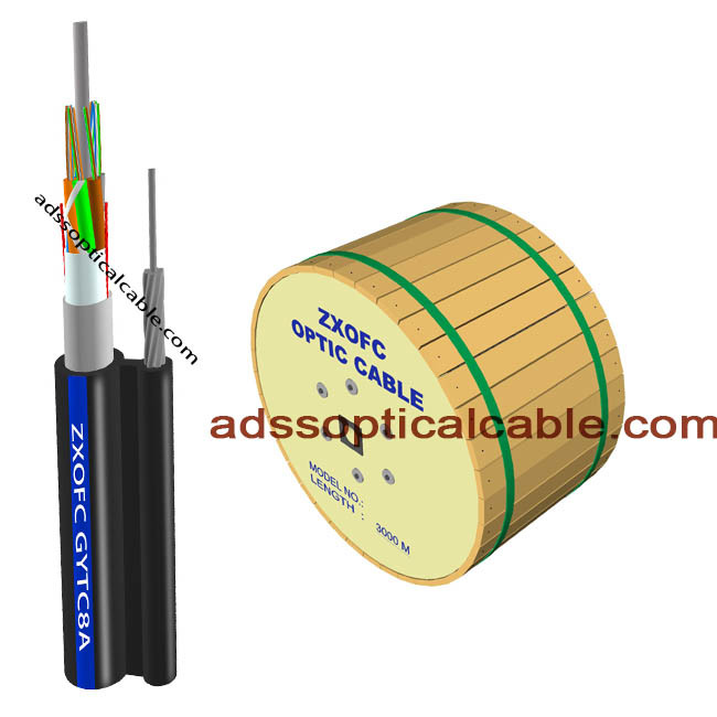 Best Outside 24 48 Core Figure 8 Fiber Optic Cable Central Loose Tube G657 G652 wholesale