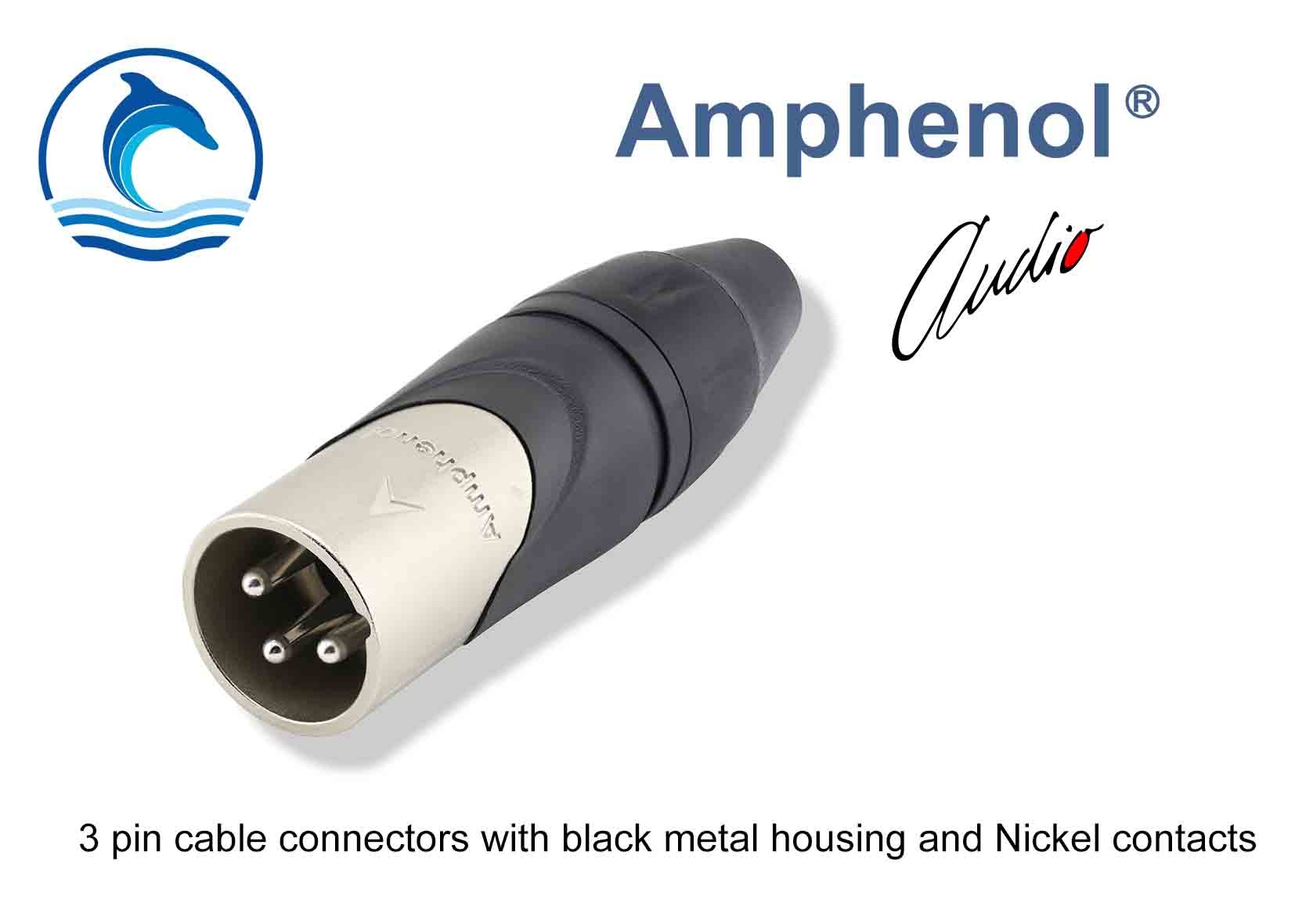 Best Aluminum Alloy Male XLR Audio Connector AX3MJ Zinc Diecast Shell Housing wholesale