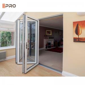 Best Soundproof Aluminum Folding Doors Patio Accordion Glass Bifold Door wholesale