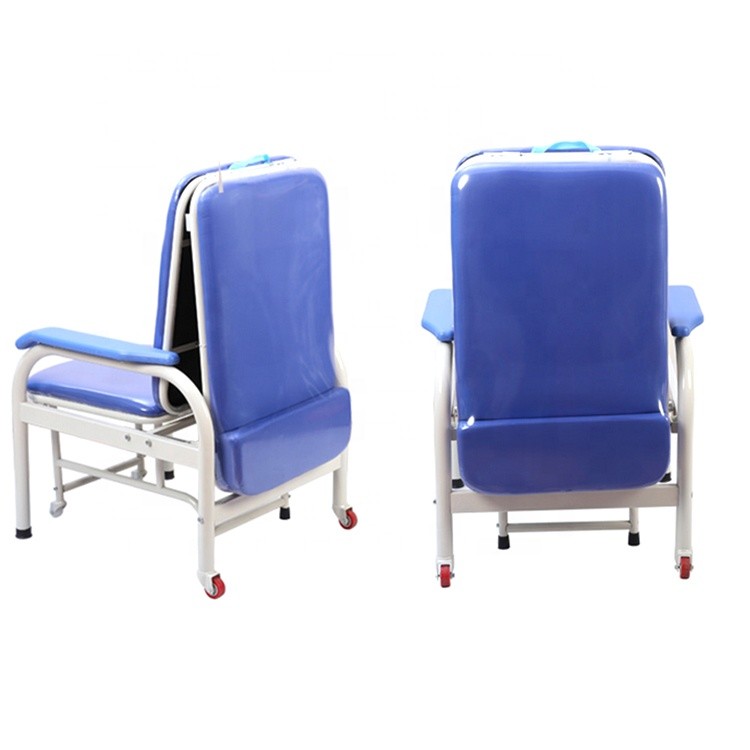 Best Aluminum Alloy Hospital Folding Chair Bed , Medical Accompany Chair wholesale