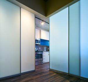 Best Modern Frosted  Glass Office Partition Walls / Glass Office Dividers wholesale