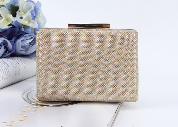 Buy cheap Women Glitter Evening Bag PU Clutch Shoulder Bag Metal Chain Bridal Cocktail from wholesalers