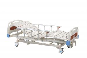 Crank Drive Hospital Bed Manual , Three Function Medical Adjustable Bed