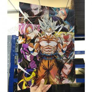 Best Triple Transition Flip Anime Poster 11''X17'' Dragon Ball Z Anime 3D Posters For Home Decoration wholesale