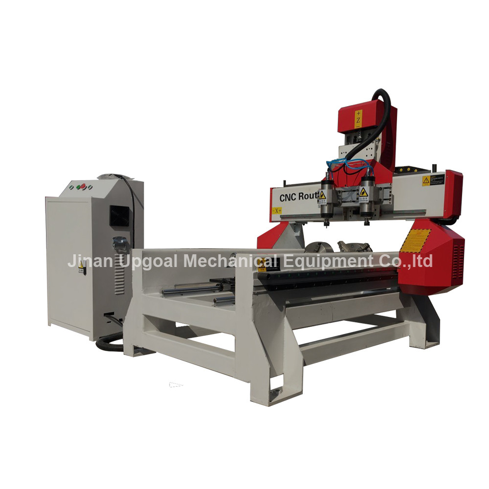 Best 500*1000mm Flat Cylinder CNC Carving Machine with 2 Spindles 2 Rotary Axis wholesale