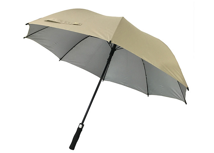 China Manual Open Compact Golf Umbrella Storm Proof 27 Inch 8 Panels EVA Handle on sale