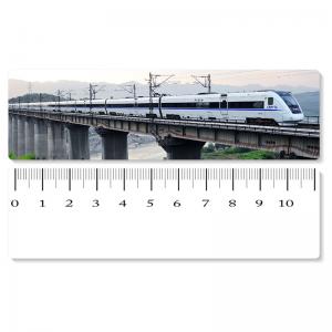 Best Eco - Friendly Custom Printed Plastic Rulers / 3D Printing Service With Railway Pattern wholesale