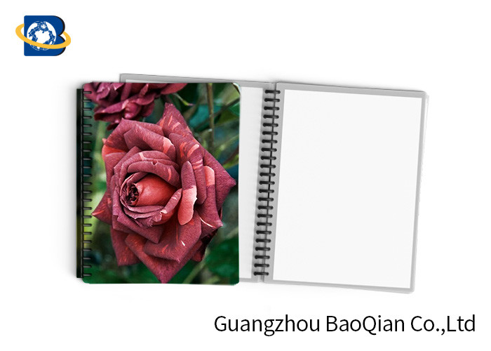 Best 0.6mm PET Material Personalized Spiral Notebooks  3D Lenticular Stationery wholesale