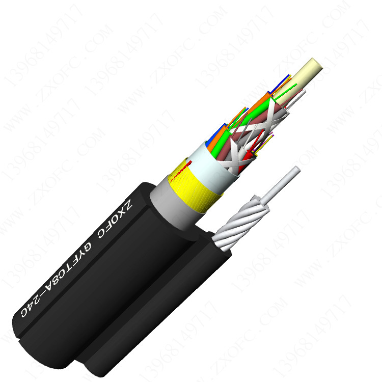 Best GYFTC8A Self Supporting Armored Optical Fiber Cable 24F Adss wholesale