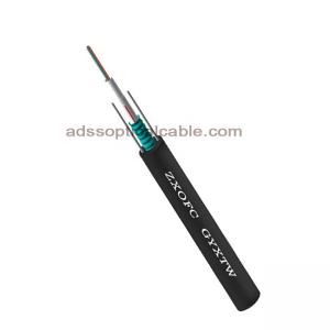 Best Single Mode Waterproof Fiber Optic Cable / Outdoor 12 Strand Fiber Optic Cable wholesale