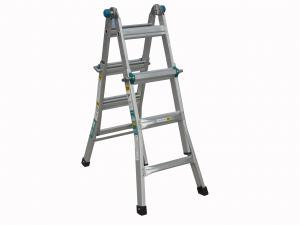 Best 1.2*1.5mm Foldable Aluminium Ladder , Aluminium Telescopic Ladder With Wheel wholesale