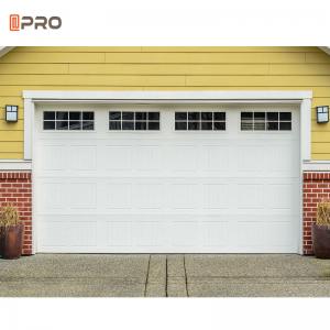 Best 6063 Clear Glass Garage Door With Motor Checkered Anodised Smart Opener Aluminum Springs wholesale