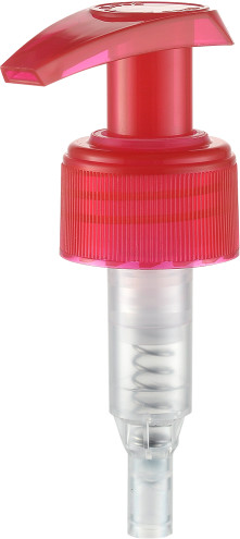 Cheap Bamboo 24mm Lotion Dispenser Pump Plastic Multi Function Red Color for sale
