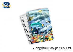 Best Eco Friendly Paper 3D Lenticular Notebook Ocean / Animal Pattern With Spiral wholesale