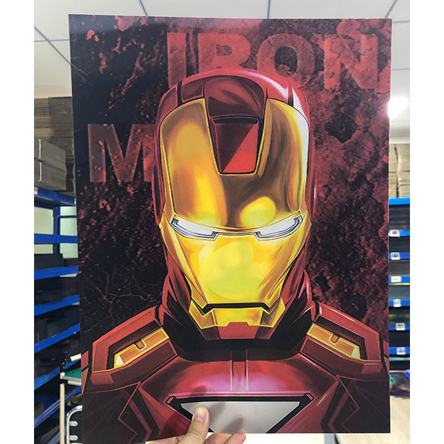 Best 30x40cm 3D Animation Poster Lenticular Flip Pictures Of Marvel Comics Wall Art wholesale