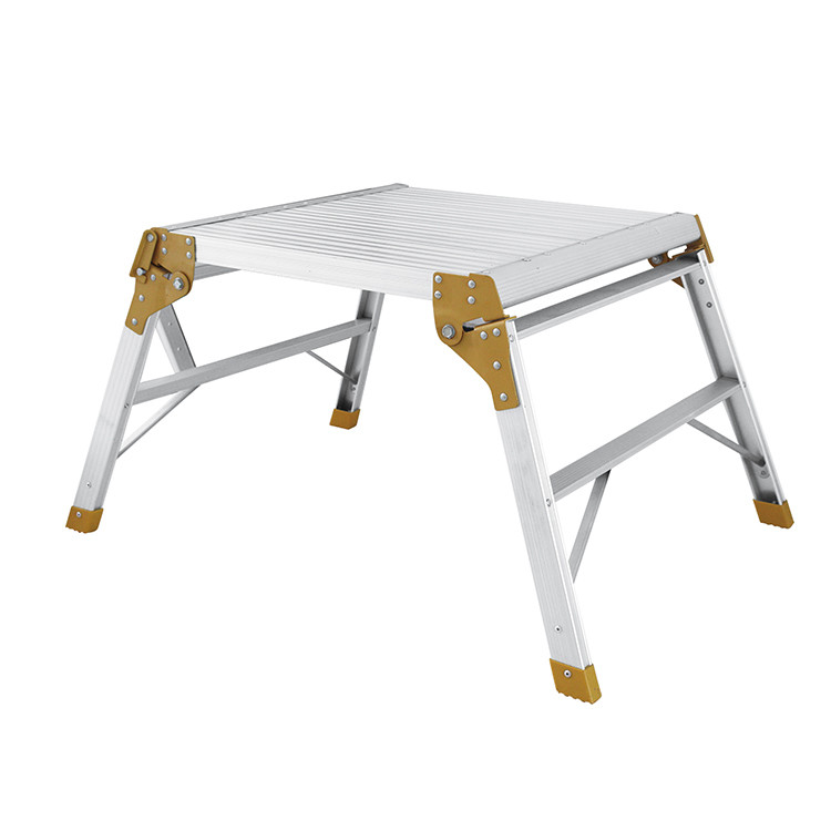 Best Professional Folding Aluminium Work Platform Bench , Movable Ladder Platform wholesale