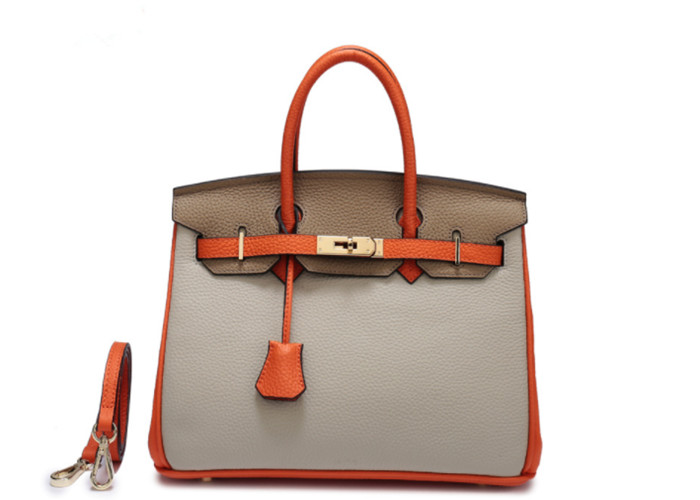 Best Fashionable Women Leather Handbags / Customized Casual Tote Bags Genuine Leather wholesale