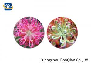 Best Home Decoration 3D Lenticular Coasters Cup Placemat Beautiful Flower Pattern wholesale