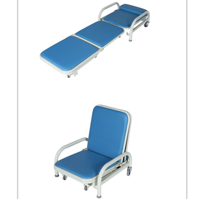 Best Deluxe Pvc Foldingattendant Chair , Blue Color  Aluminum Fold Up Chairs wholesale