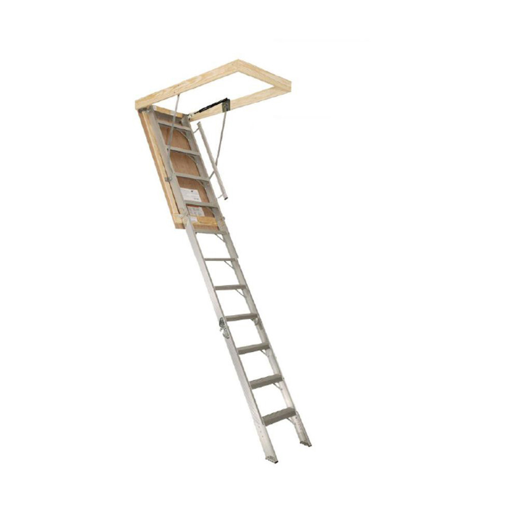 Best Anti Slip Feet Home Aluminium Loft Ladder , Collapsible Telescopic Attic Ladder wholesale