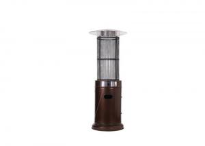 China Outdoor free standing Silver Stainless Steel Cylindrical patio heater outside space heater on sale