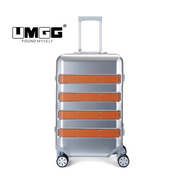 Best 2018 the newest type aluminum alloy luggage and suitcase trolley wholesale
