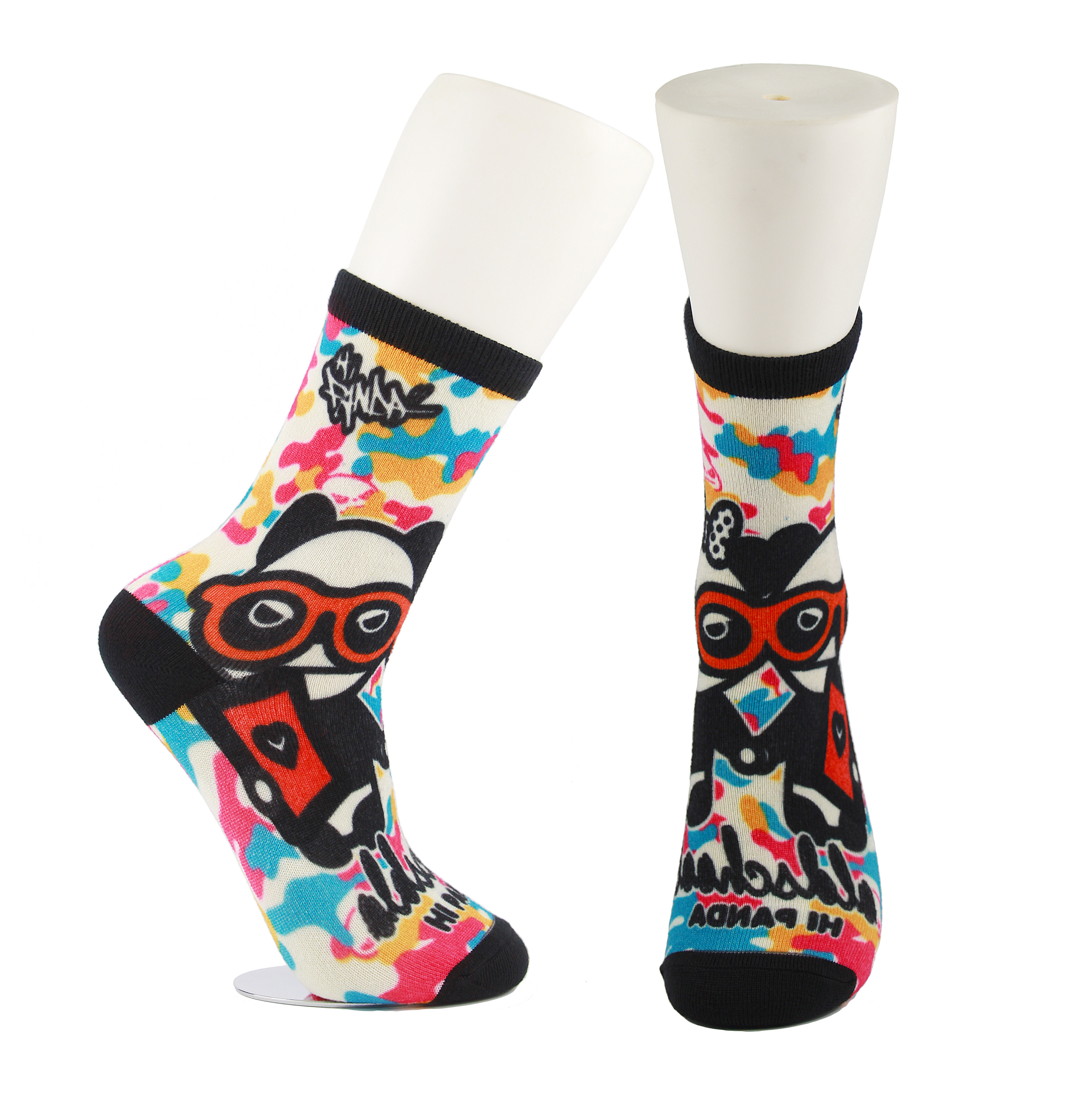 Cheap Adults  OEM Service  Breathbale Eco-friendly Custom Made Size 3D-Printing Socks for sale