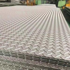 Best 5052 5754 6061 Tread Aluminum Checker Plate Embossed Sheets 0.02-3.0mm wholesale