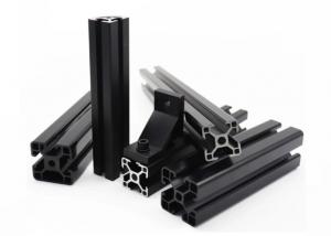 Best Black Anodized 6063 Aluminium Extrusion Frame System T Shaped Aluminium Profile wholesale