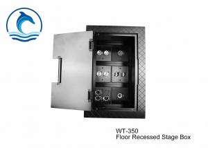 Best WT-350 24 Sockets Recessed Stage Box Black Color Recessed Floor Outlet Box wholesale