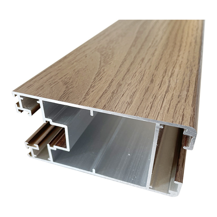 Best 3D Touching Wood Finish Aluminium Profiles Heat Transfer For Outdoor wholesale