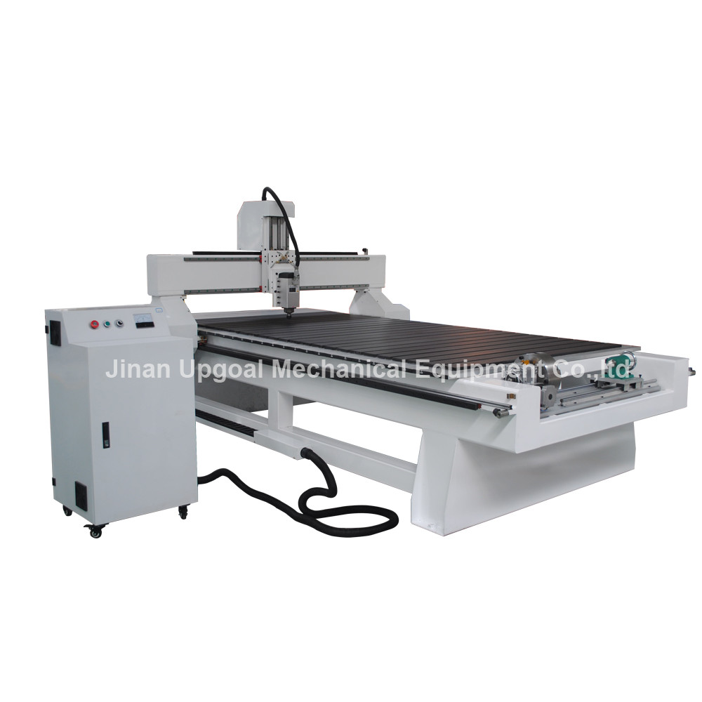 Best 4 Axis CNC Wood Engraving Machine with Rotary Axis Fixed in X-axis wholesale