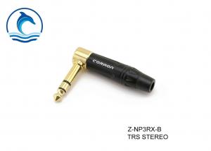 Best Right Angle Type Audio Cable Connectors TRS Audio Plug Copper Material wholesale