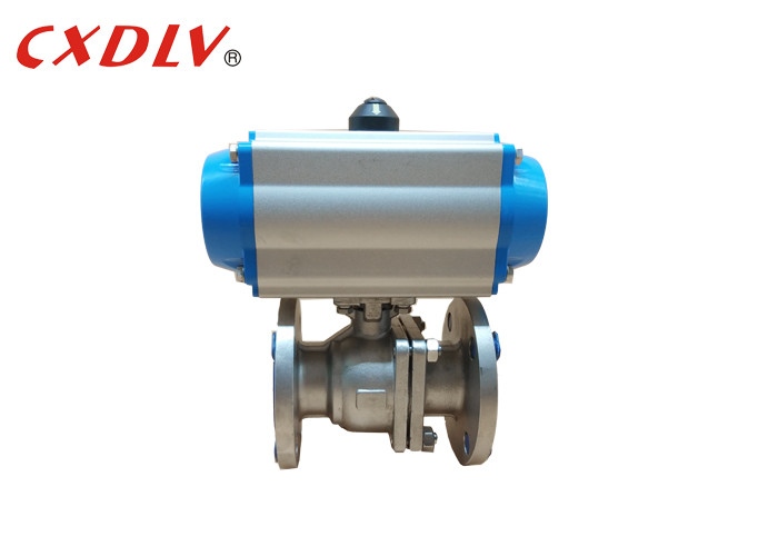 Best SS316 2PC Full Port Air Pneumatic Actuated Ball Valve Q641F JIS10K 50A wholesale