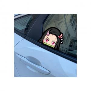 Best Waterproof Anime Car Sticker Kakashi Naruto Itachi Sasuke Demon Slayer 3D For Window wholesale