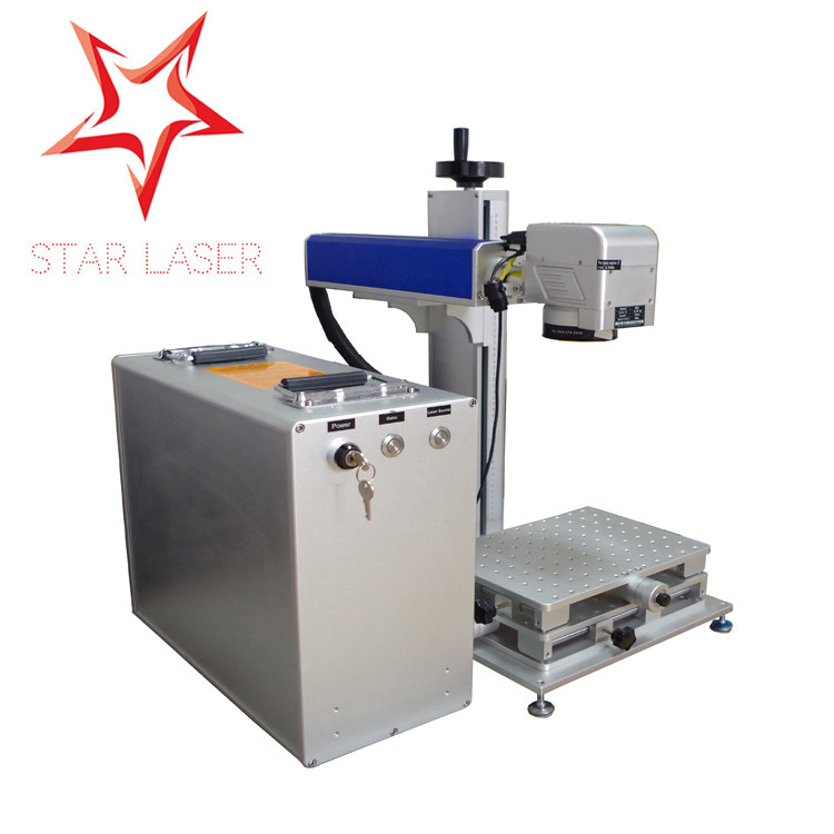 Best Blue 10W Fiber Laser Marking Machine , Pipe Laser Marking Engraving Machine wholesale