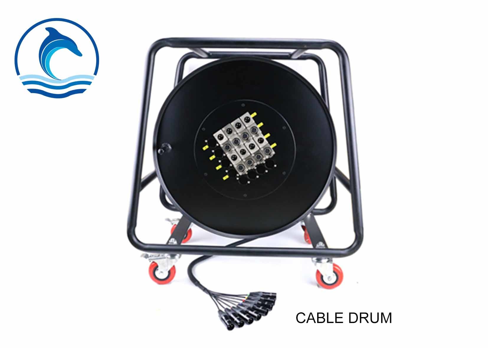 Best Metal Texture Empty Cable Drum Oil Resistance 30m 50m Snake Cable Drum LCL08 wholesale