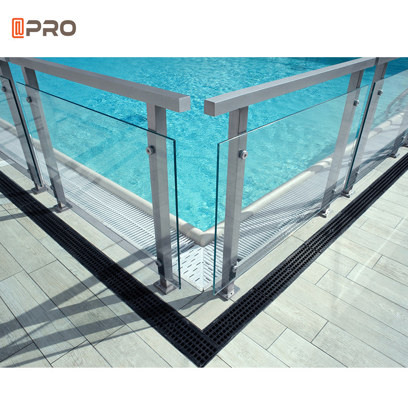 Best Interior Glass Swimming Pool Aluminum Handrails Stainless Steel Stairs Balustrades wholesale