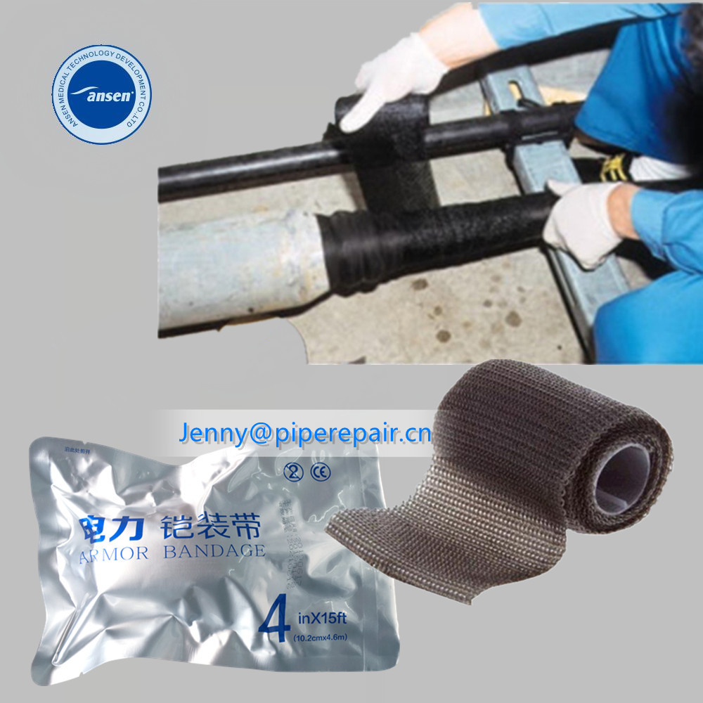 Best High quality Industrial amor wrap self adhesive fiberglass repair bandage armoring tape wholesale