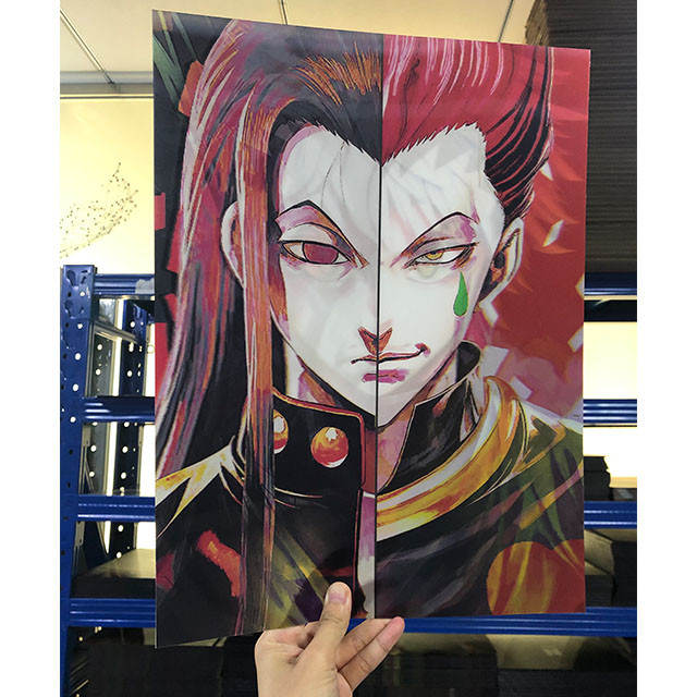 Best 3D Lenticular Anime Wall Posters Hunter X Hunter Triple Transition Pictures Flip wholesale