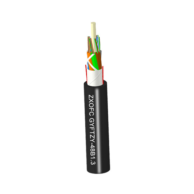 Best Loose Tube Flame Retardant Cable , Single mode Non Metallic Fiber Optic Cable wholesale