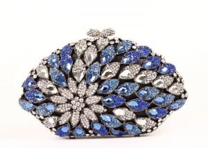 Best Elegant Flower Pattern Stone Clutch Bag Custom Pearl Beaded For Weddings wholesale