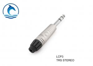 Best 1/4" Stereo Jack TRS Microphone Connector Speaker Output Connector Crimp Terminal wholesale