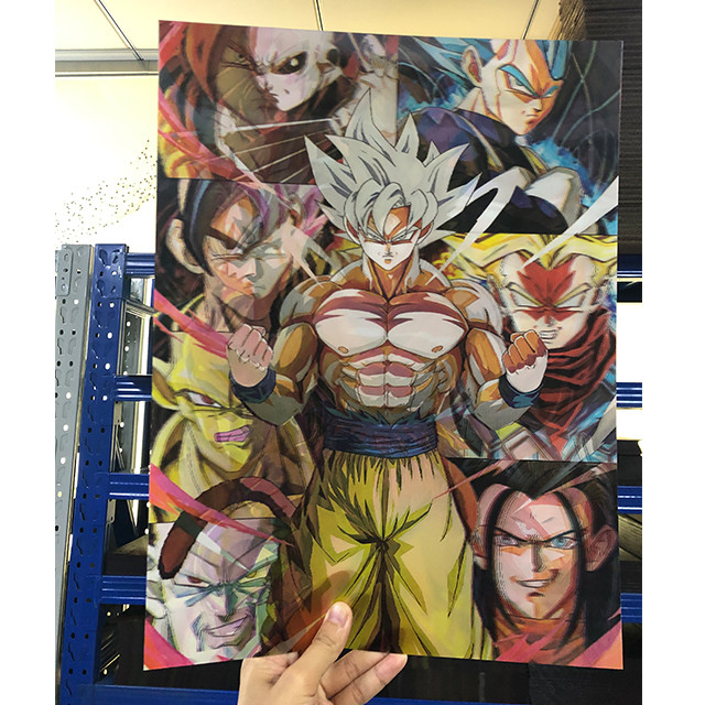 Best Triple Transition Flip Anime Poster 11''X17'' Dragon Ball Z Anime 3D Posters For Home Decoration wholesale
